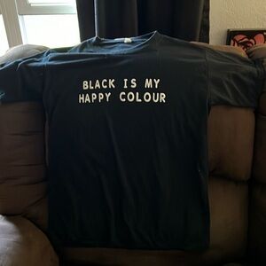 Black is my happy color tshirt